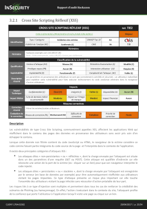 Rapport pentest web exemple - p1